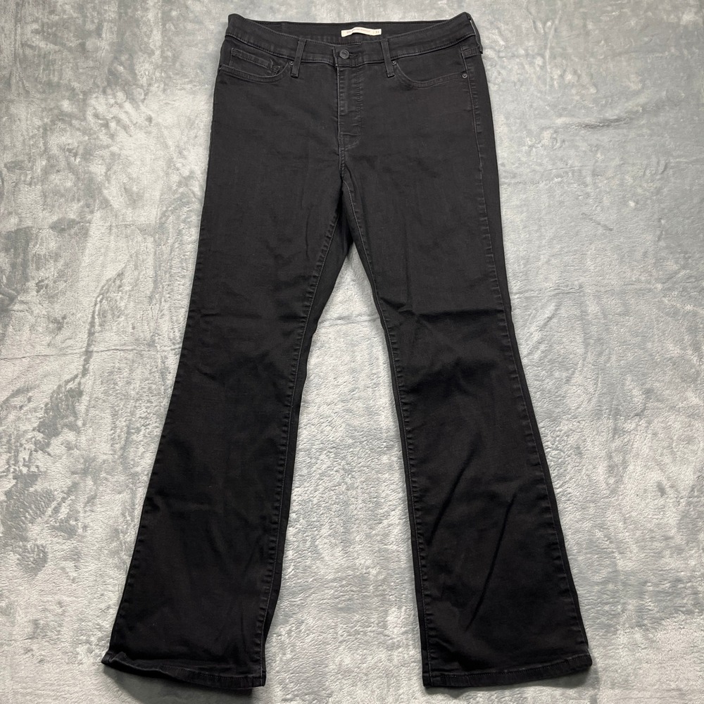Levi's‎ 315 Shaping Bootcut Jeans Women Black Stretch Mid Rise Denim Pants 31